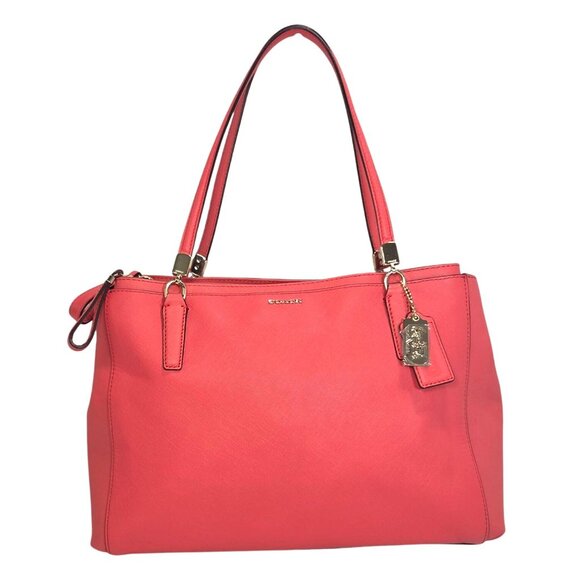 Coach 2013 Madison Christie Carryall No. K1320-29422 Red Crossbody Saffiano NWT - Picture 2 of 15
